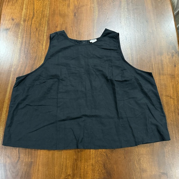 New! J. Crew Factory Linen-blend Button-back Shell Tank Top Size 3X - Picture 1 of 8